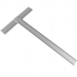 Woodworking T-square 90 degrees - Made of aluminum alloy for glass adhesion