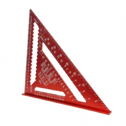 7-inch and 12-inch triangular ruler, high-precision aluminum alloy woodworking triangular board, multi-functional thickened woodworking right-angle ruler