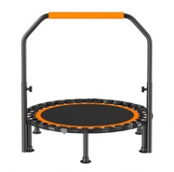 Foldable 48-inch U-shaped handrail trampoline